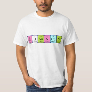 Chauncey periodiek table name shirt