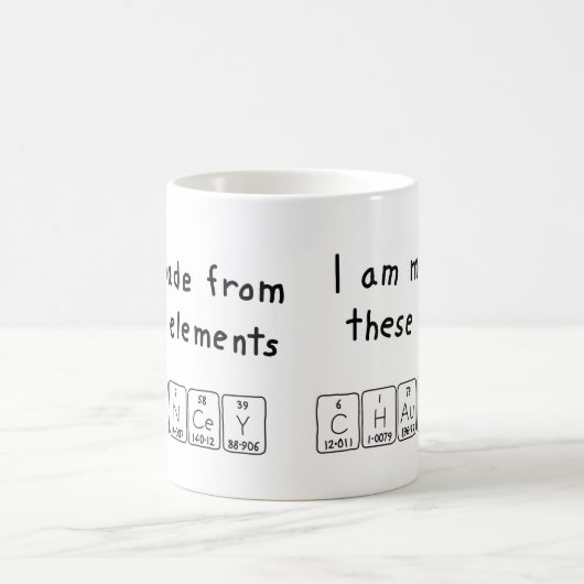 Chauncey periodieke lijstnaam mok (Center)