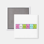 Chauncey periodieke table name magnet (Voorkant / Achterkant)