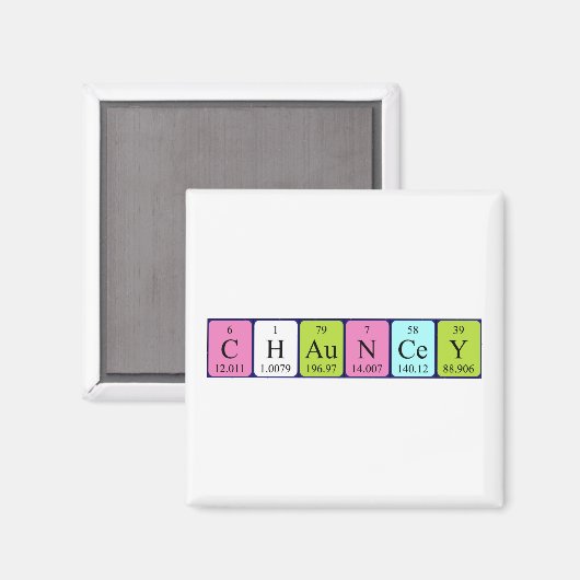 Chauncey periodieke table name magnet (Voorkant / Achterkant)