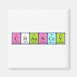 Chauncey periodieke table name magnet