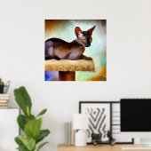 Chausie Cat Poster (Thuiskantoor)