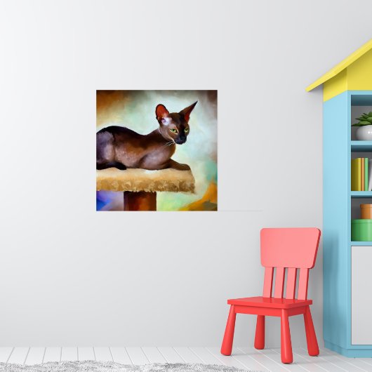 Chausie Cat Poster (Kinderkamer 1)