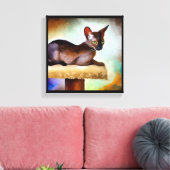 Chausie Kat Canvas Afdruk (Insitu (Woonkamer))