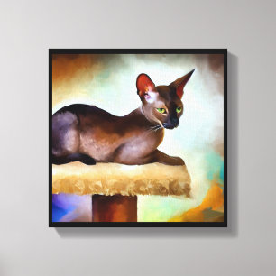 Chausie Kat Canvas Afdruk