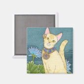 Chausie vierkante magneet (Voorkant / Achterkant)