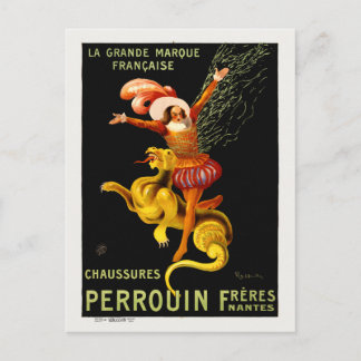 Chaussures Perrouin France Vintage Poster 1909 Briefkaart