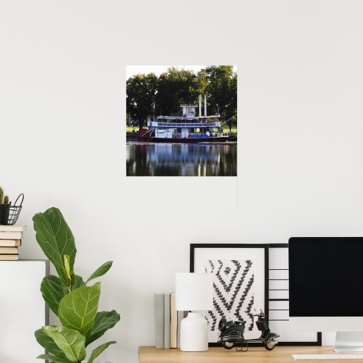 Chautauqua Belle op het Chautauqua-meer Poster (Thuiskantoor)