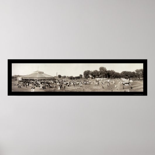 Chautauqua Clarinda IA Foto 1908 Poster (Voorkant)