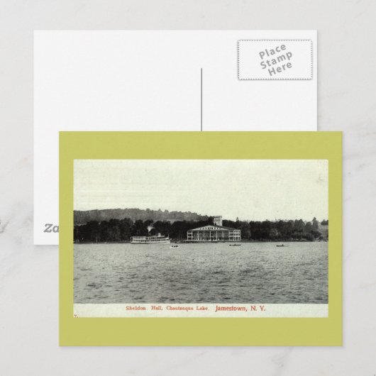 Chautauqua Lake, Jamestown NY 1909  Briefkaart (Voorkant / Achterkant)