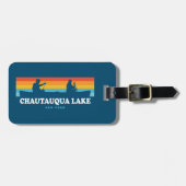 Chautauqua Lake New York Canoe Bagagelabel (Voorkant horizontaal)