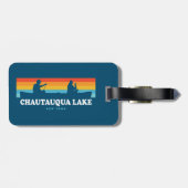 Chautauqua Lake New York Canoe Bagagelabel (Achterkant horizontaal)
