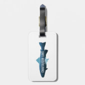 Chautauqua Lake New York Fish Bagagelabel (Achterkant verticaal)