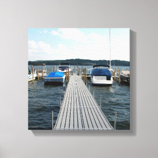 Chautauqua Lake, New York Ingewikkeld Canvas Afdruk