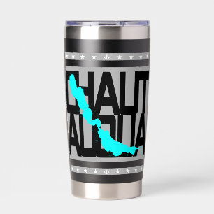Chautauqua Lake New York Nautische kaart Tumbler Geïsoleerde Drinkbeker