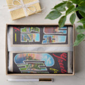 Chautauqua Lake New York NY Large Letter Briefkaar Tissuepapier (Geschenk)