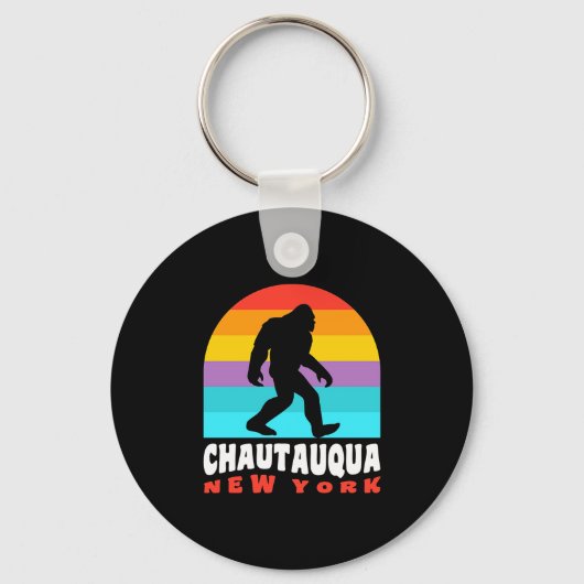 Chautauqua Lake New York Ny Retro T Shirt  Sleutelhanger (Voorkant)