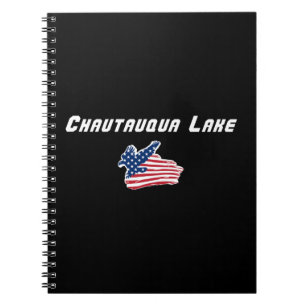 Chautauqua Lake New York Patriottische Adelaar Notitieboek