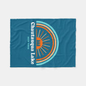 Chautauqua Lake New York Rainbow  Fleece Deken (Voorkant (Horizontaal))