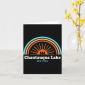 Chautauqua Lake New York Rainbow  Kaart (Gele Bloem)
