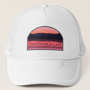 Chautauqua Lake New York Red Sunrise Trucker Pet