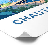 Chautauqua Lake New York Reisprint Poster (Hoek)