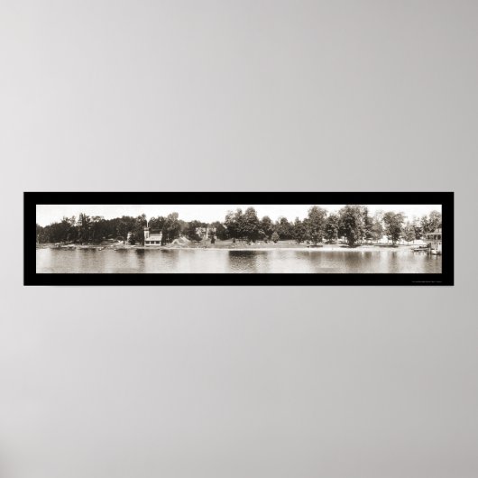 Chautauqua NY Water Foto 1909 Poster (Voorkant)