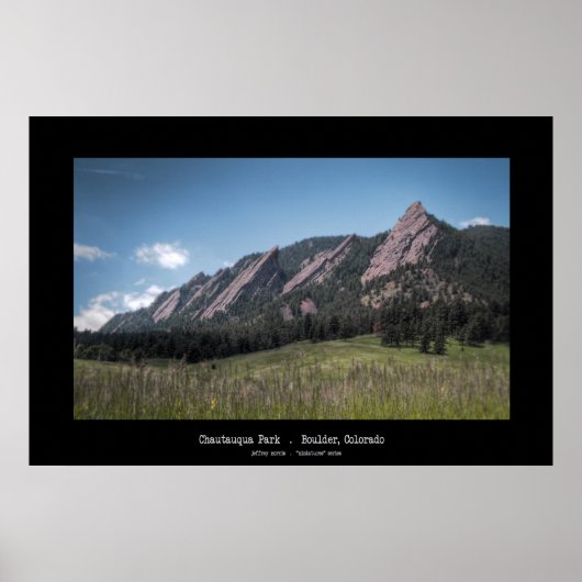 Chautauqua Park - Boulder, Colorado Poster (Voorkant)