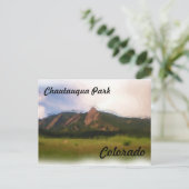 Chautauqua Park Colorado briefkaart (Staand voorkant)