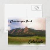 Chautauqua Park Colorado briefkaart (Voorkant / Achterkant)