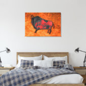 Chauvet Bison Canvas Afdruk (Insitu (Slaapkamer))