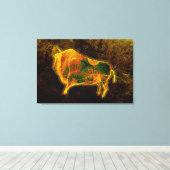 Chauvet Bison Canvas Print (Insitu (Houten vloer))