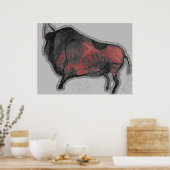 Chauvet Bison Poster (Keuken)