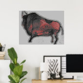 Chauvet Bison Poster (Thuiskantoor)