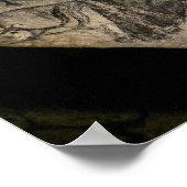 Chauvet Cave in Vallon Pont d'Arc Poster (Hoek)