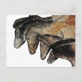 Chauvethorses Grotte Chauvet, Ardèche, Frankrijk Briefkaart (Voorkant)