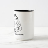 Chauvinistisch Man - Ik neem die koffie nu wel Tweekleurige Koffiemok (Center)