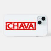Chava Stamp iPhone 15 Case (Achterkant horizontaal)