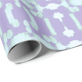 Chavanel Brushstroke Ikat in Purple and Teal Cadeaupapier (Rol Hoek)
