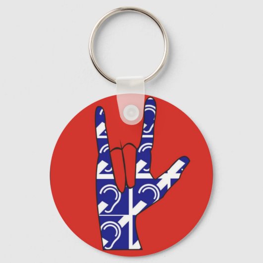 Chaveiro- ILY ASL MH Sleutelhanger (Voorkant)