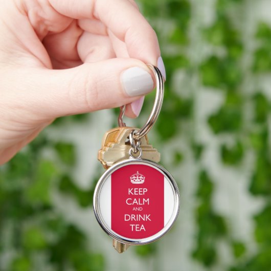 Chaveiro keep calm and drink tea rosa sleutelhanger (Hand)