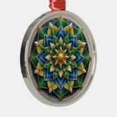 Chaveiro Mandala Luxo - 01 Metalen Ornament (Rechts)