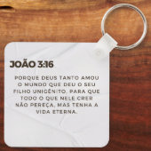 Chaveiro personalizado Ele Vive (frente e verso)   Sleutelhanger (Achterkant)