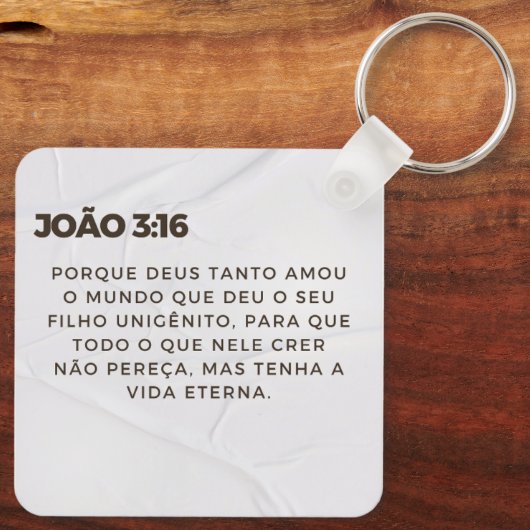 Chaveiro personalizado Ele Vive (frente e verso) Sleutelhanger (Achterkant)