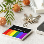 Chaveiro Porta-chaves Orgulho Gay Rainbow Sleutelhanger (Zijkant)