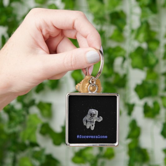 Chaveiro Premium Quadrado #foreveralone Sleutelhanger (Hand)