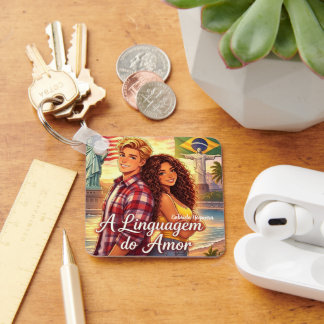 chaveiro romantico literário A linguagem do amor Sleutelhanger