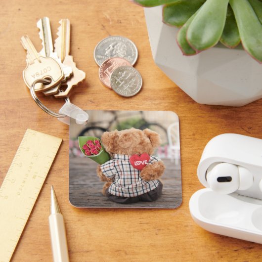 Chaveiro ursinho de pelúcia "Dia dos Namorados" Sleutelhanger (Bureau)