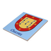 Chaves Family Shield Tegeltje (Zijkant)