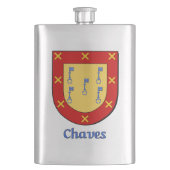 Chaves Heraldic Shield Heupfles (Voorkant)